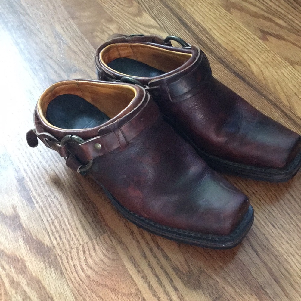 Frye Belted Harness Mule